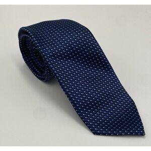 Laurant Bennet Men's Microfiber AOP Squares‎ Neck Toe Blue New